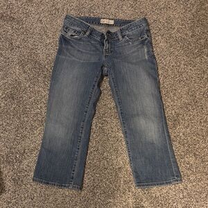 BKE Women's Cropped Blue Jeans